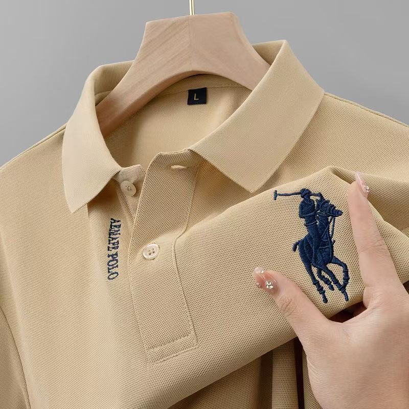 hemat kaos kerah pria knit shirt lengan pendek v neck polo shirt kaos polos kancing atasan pria