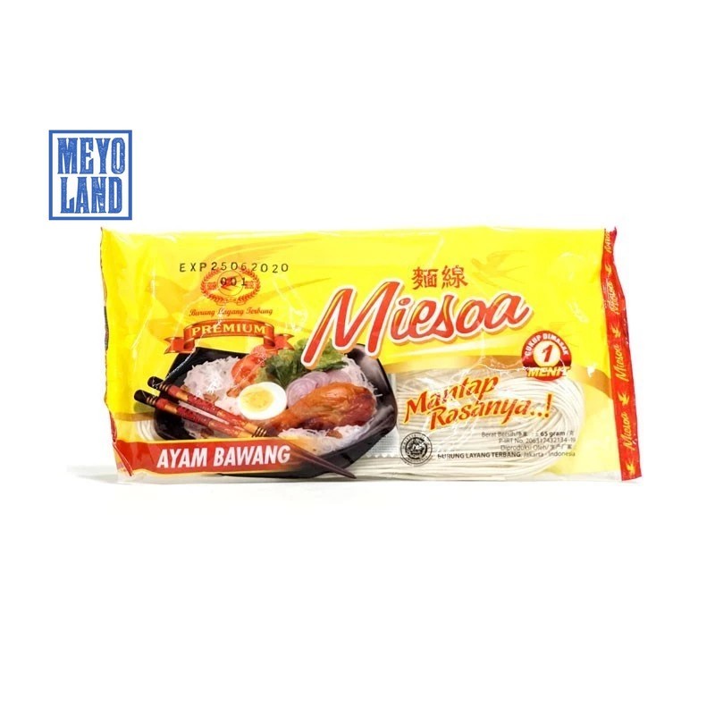 

Miesoa Misoa Rasa Ayam Bawang Cap Burung Layang Terbang 65 Grm Misua Instan Mie