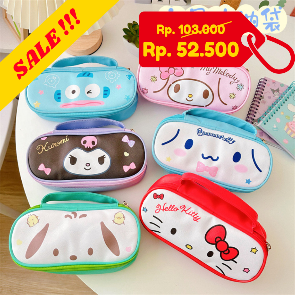 

SASA BEBE | TEMPAT PENSIL SANRIO KUROMI MELODY CINNAMOROLL POCHACHO HANGYODON | KOTAK PENSIL | TEMPAT PENSIL KARAKTER | TEMPAT PENSIL ANAK | TEMPAT PENSIL TERLARIS SB065