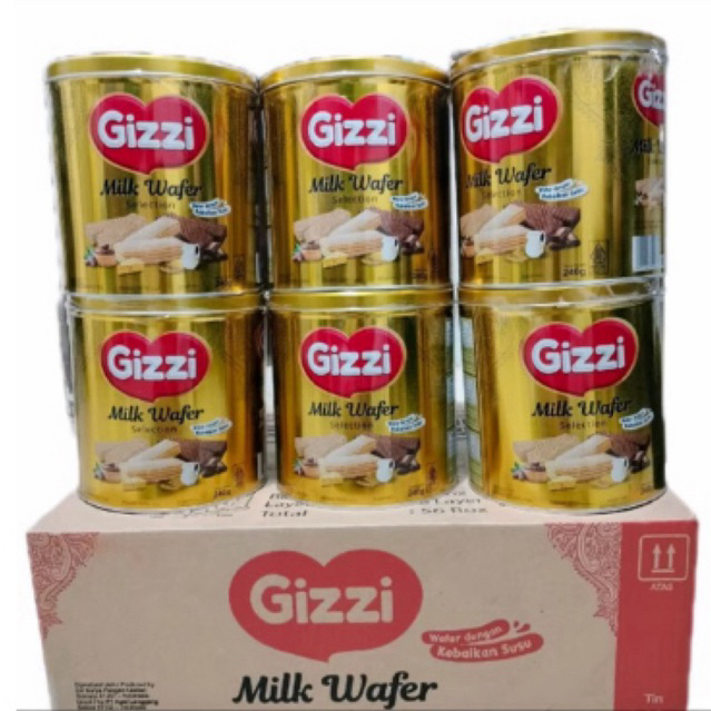 

Gizzi Select Wafer Susu Kaleng 1 Dus 6 pcs