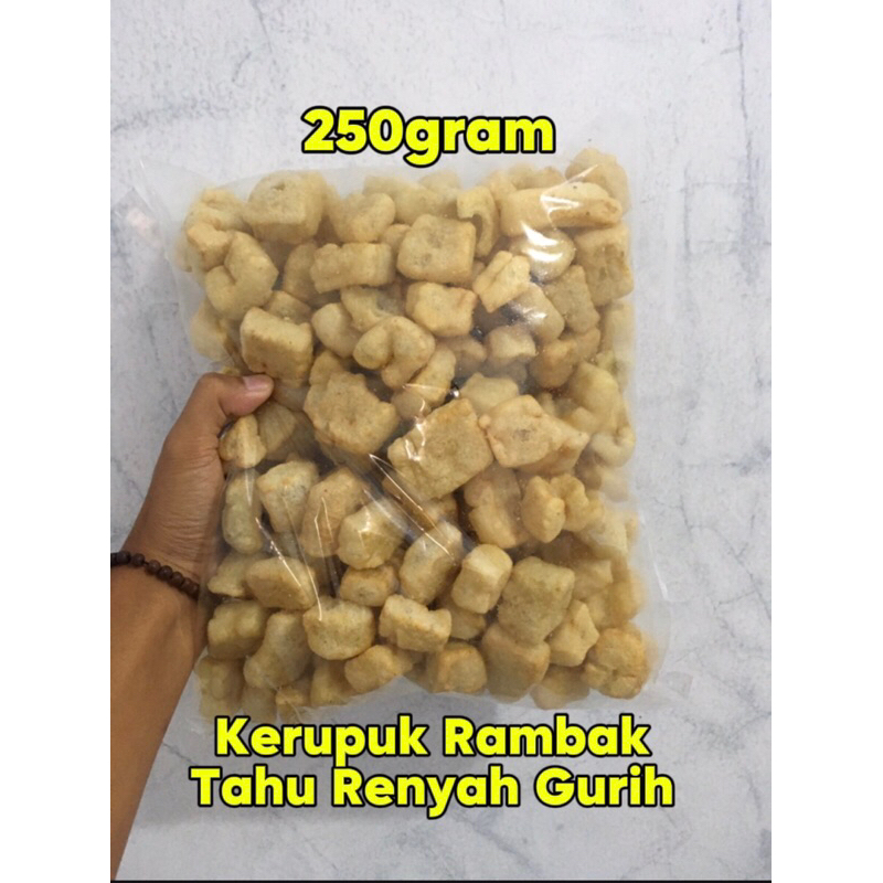 

Kerupuk rambak tahu 250gram/kerupuk dadu kotak