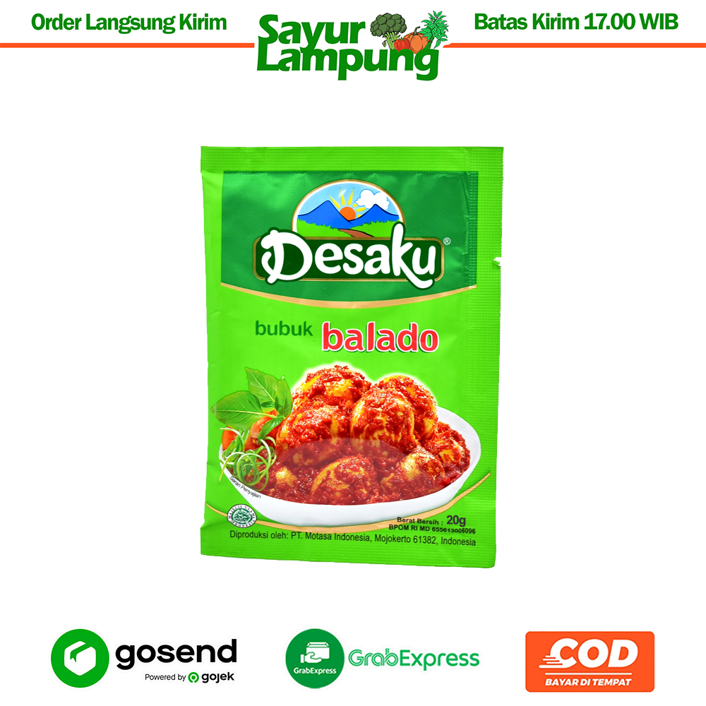 

Desaku Bubuk Balado 20 Gr - Sayur Lampung
