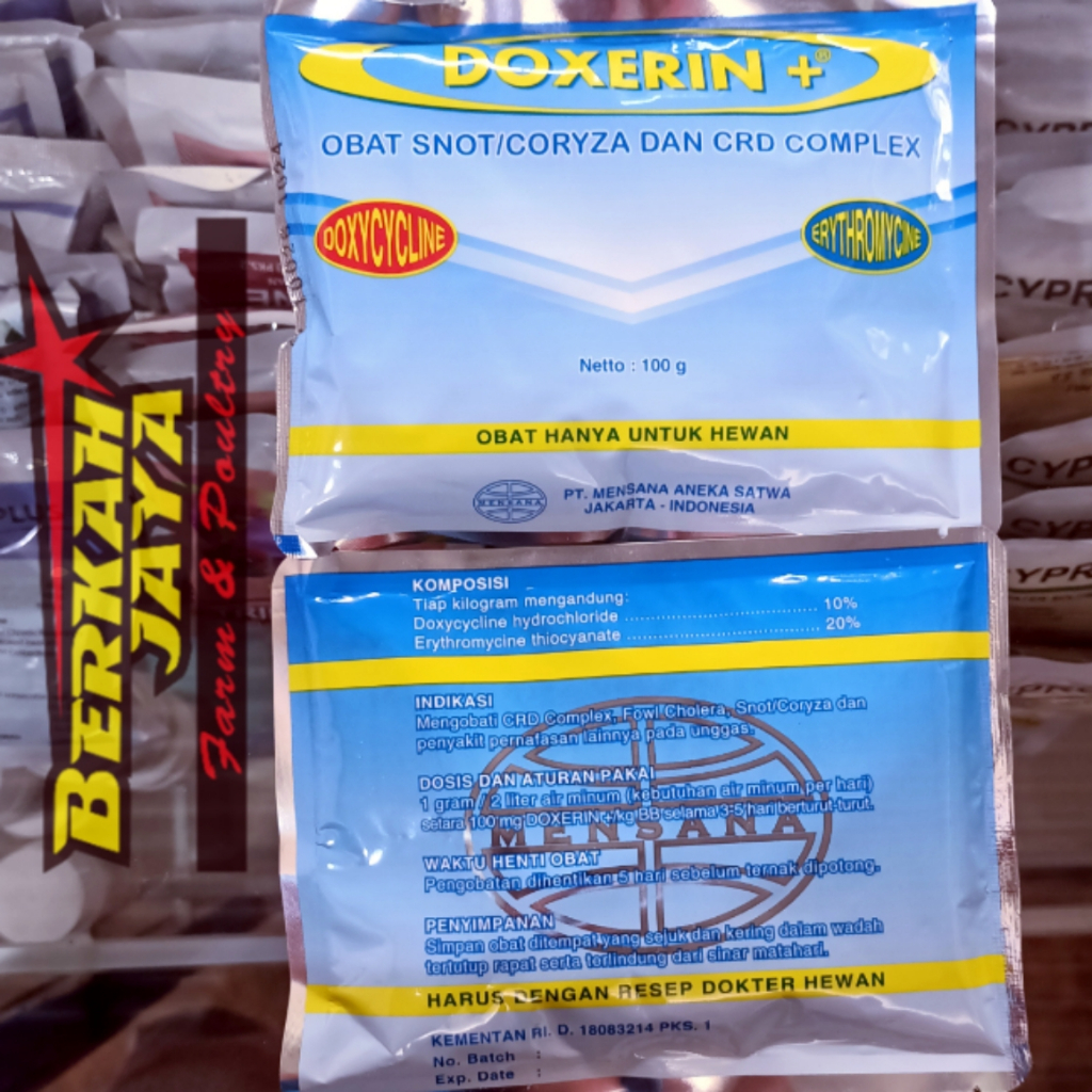 DOXERIN + Plus obat CRD coriza ayam unggas