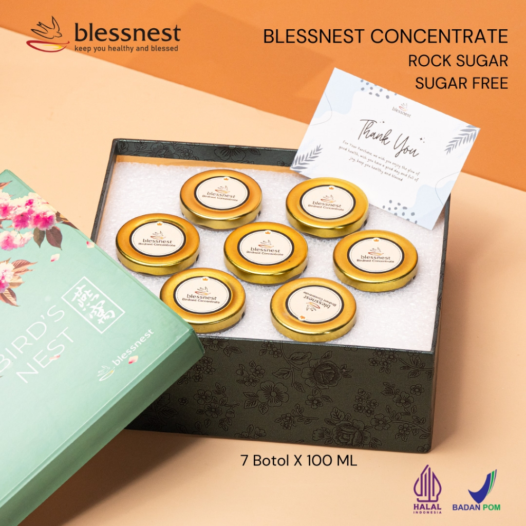 

PROMO KEMERDEKAAN - Minuman sarang burung walet - Blessnest Concentrate Paket hari 7btl X 100ml