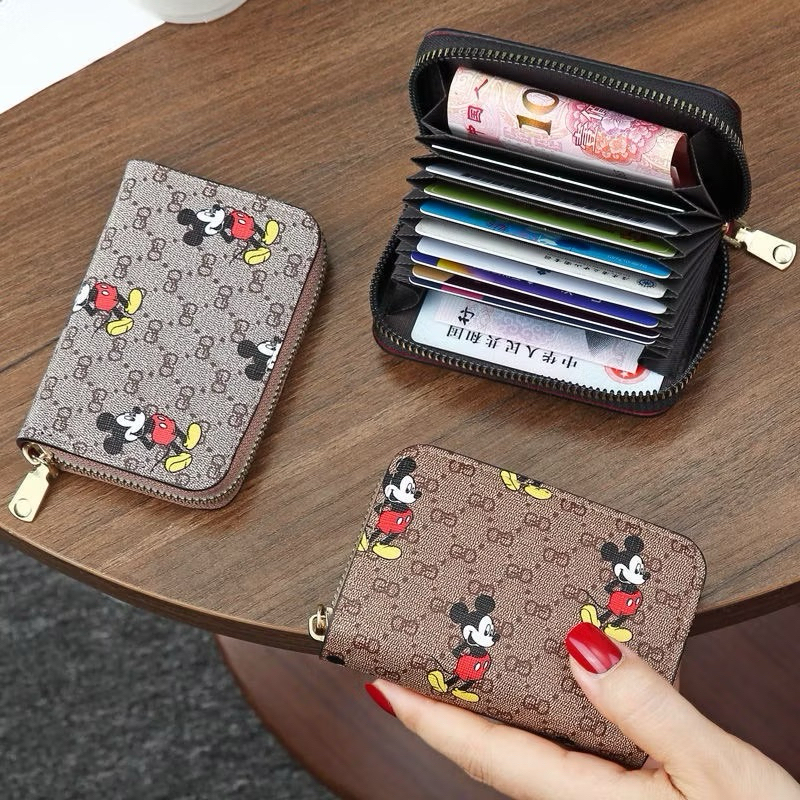 Dompet Kartu Wanita Mickey Wallet Coin Card Pocket