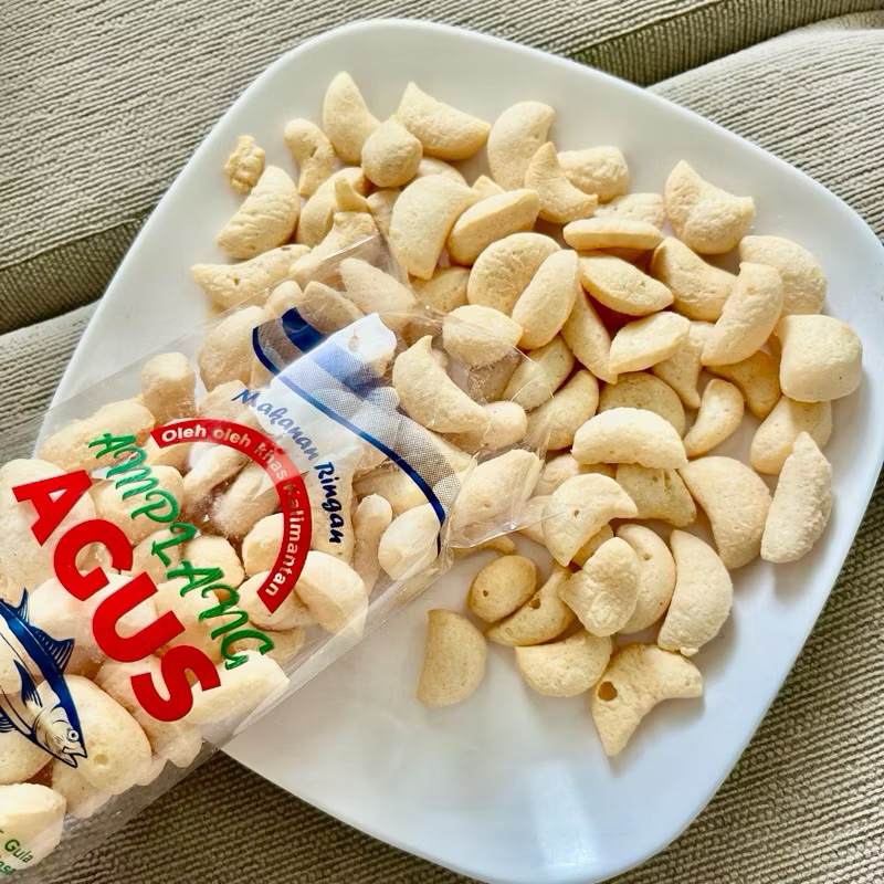 

KERUPUK AMPLANG KUKU MACAN "AGUS" (HASANAH) KHAS KALIMANTAN 100 GR IKAN TENGIRI