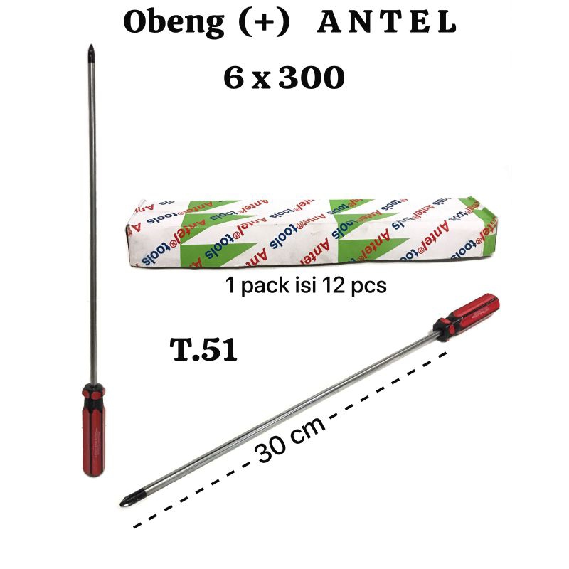 Drei Obeng Kembang (+) Antel 6x300