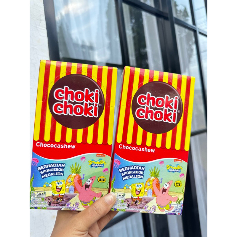 

Choki-Choki coklat Pasta isi 20pcs Cashew Spongebob