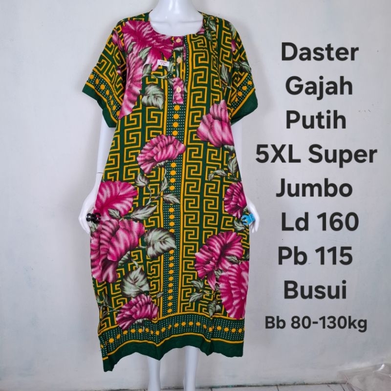 Daster Batik Gajah Putih 5XL Super Jumbo Ld 160/Pb 115 Busui