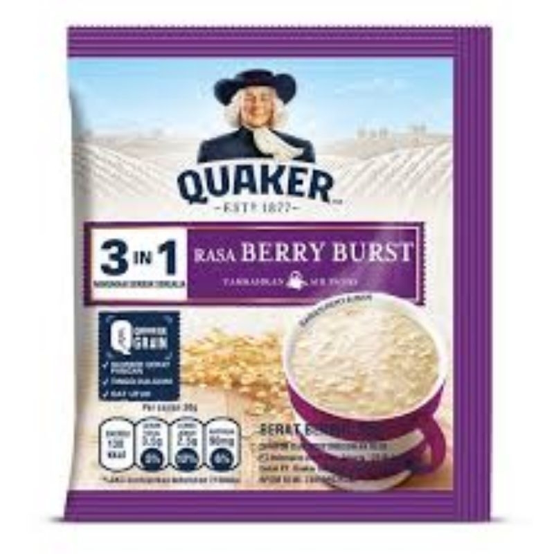 

Quaker Oat 3in1 Kemasan sachet isi 10 pcs