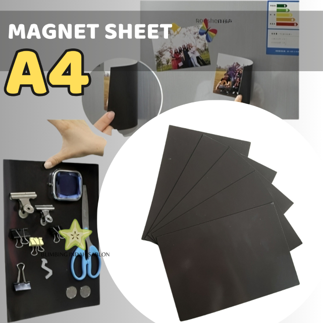 

Magnet Sheet Lembaran Ukuran A4 1mm Plain Magnetic Sheet Magnetic Sticker Creative Magnet Decal Refrigerator Photo Attachment Robust Adhesion Premium Fridge Accessory DIY Magnetic Photo Adhesive Sheet Murah Termurah Blimbing Indah Sablon Malang