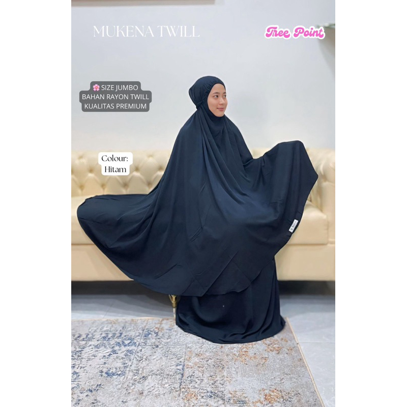 MUKENA TWIIL || bahan rayon twill premium