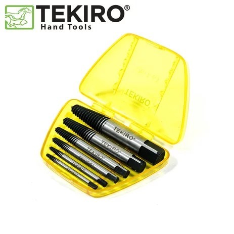 TEKIRO TAP BALIK SCREW EXTRACTOR SET 6 PCS PEMBUKA BAUT PATAH MATA BOR