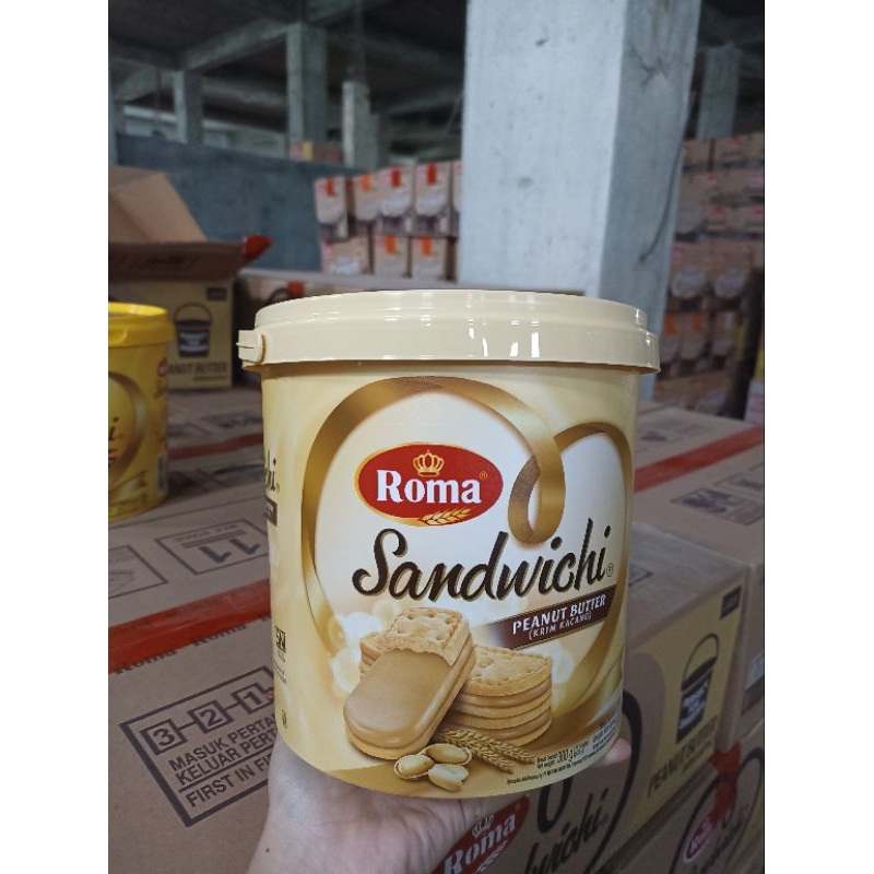 

Roma Sandwich Peanut Butter 280gram, Toples/ember