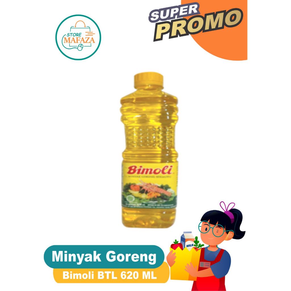 

BIMOLI Minyak Goreng Bimoli Botol 620 Ml Promo