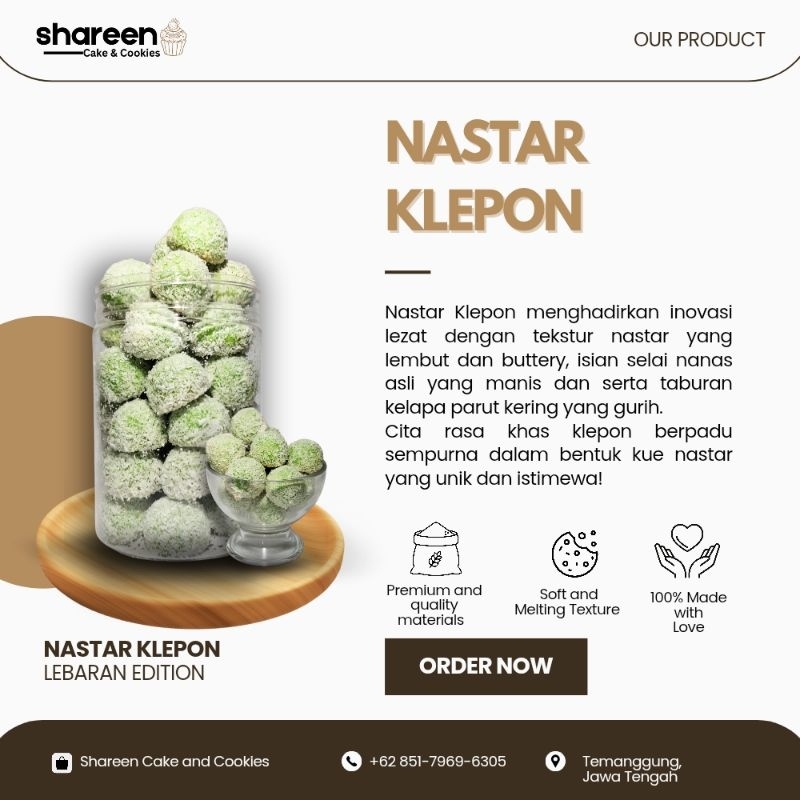 

⭐️Nastar Klepon – Sensasi Unik Nastar dengan Taburan Kelapa Parut Kering!⭐️ Nastar Klepon Hijau, Nastar Klepon Selai Nanas, Nastar Klepon Ukuran 1Kg, 1/2 Kg, Toples Tabung (360gram)