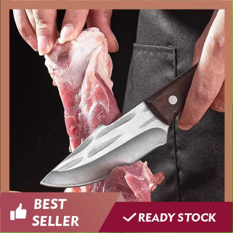 Pisau Survival Mini Sarung Pisau Dapur Tulang Daging Kecil Tajam / Pisau Camping Outdoor Tajam