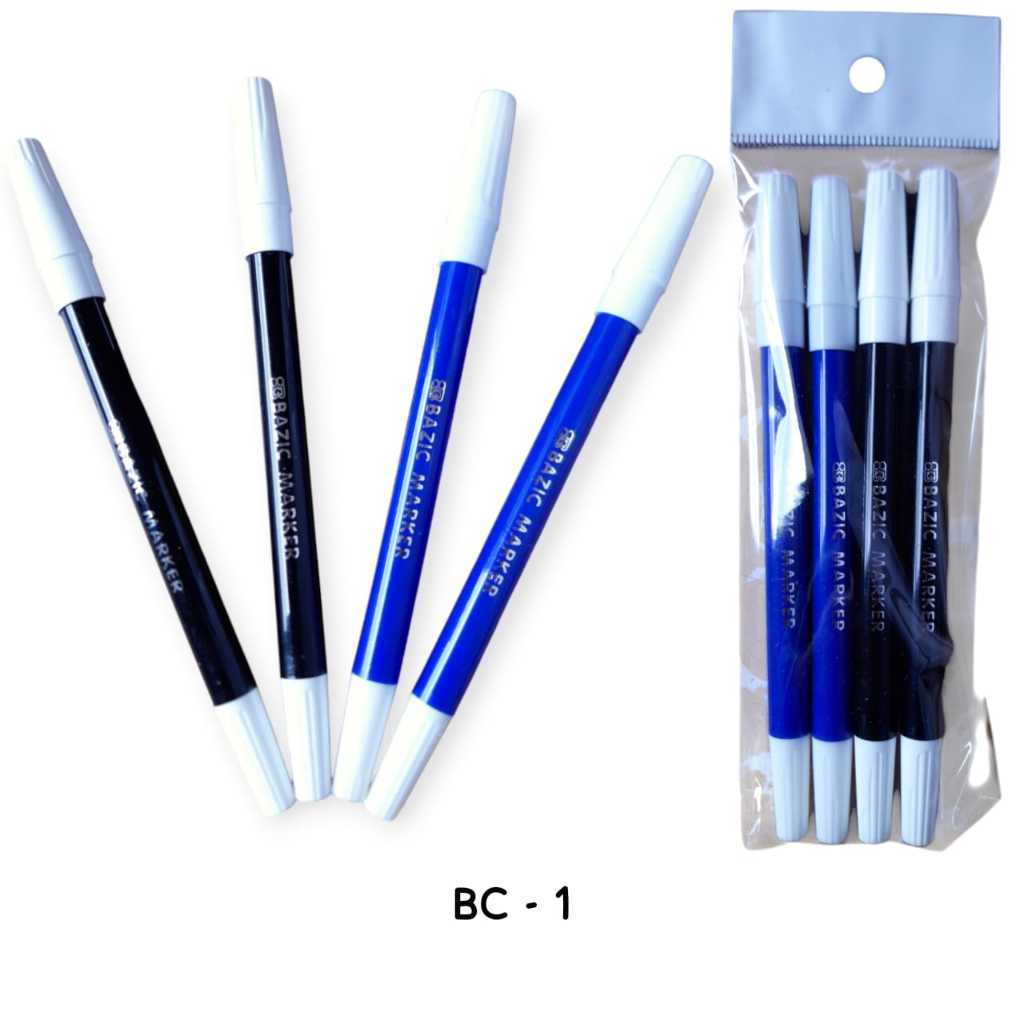 

Spidol Pen Warna Set 4 pcs Hitam Biru Merah