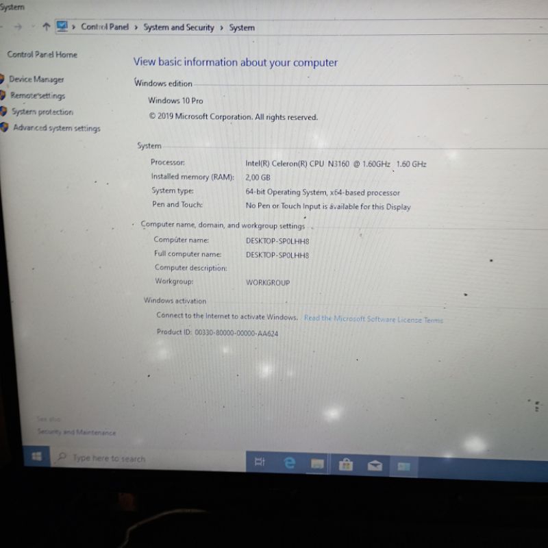 Motherboard Mainboard Mobo Mesin Normal Laptop Lenovo Ideapad 110-14ibr