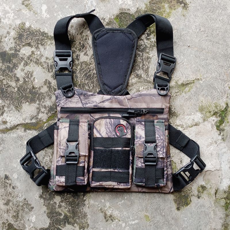 tas dada pria motif loreng TNI | tas dada pria army