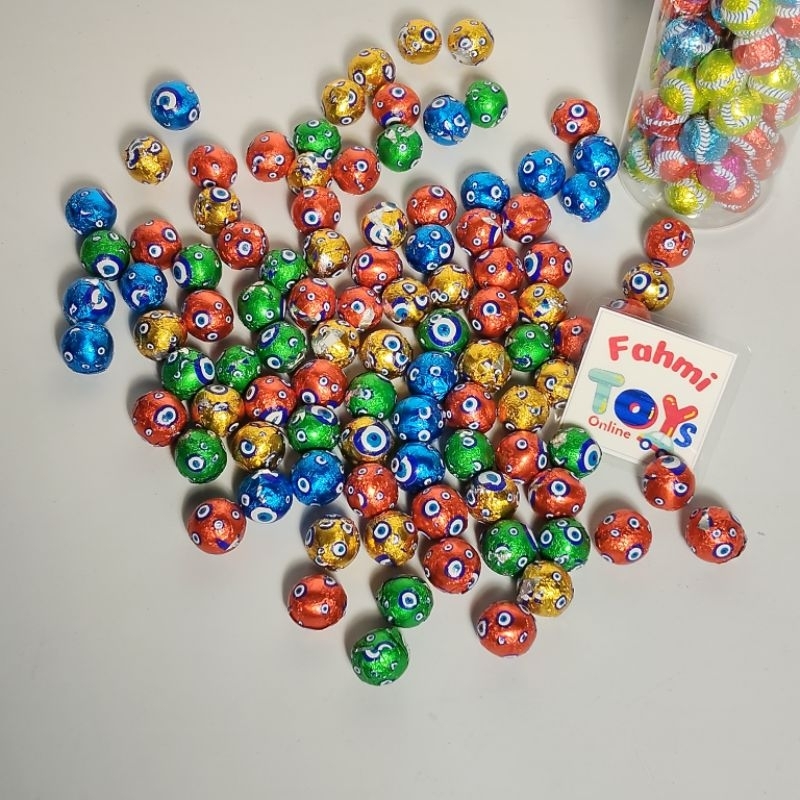 

bGF 100 Pcs CHOCO BALL TOPLES Permen Coklat Bulat