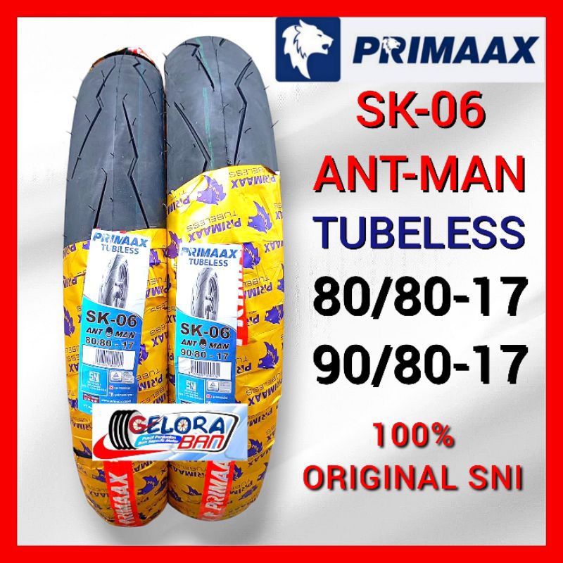 Ban Tubeless Primaax Sk-06 80/80-17 Ban 90/80-17 Ant man ban donat 90/80-17 ban donat ring 17 ban mo