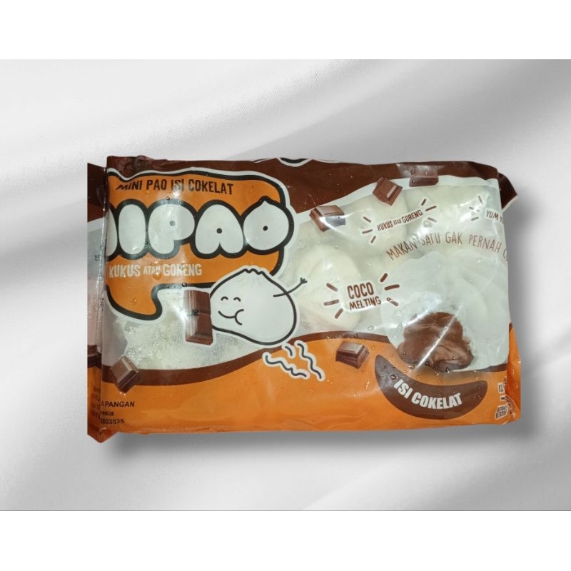 

Mipao Mini Pao rasa Cokelat isi 30 pcs kemasan 510 gram