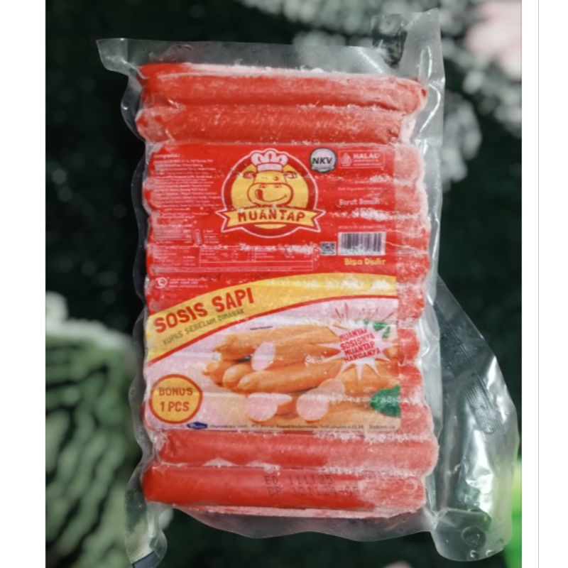 

Sosis Sapi Muantap - kemasan 450 gr isi 25 pcs