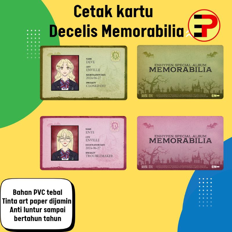 

CETAK KARTU DECELIS MEMORABILIA - 1 HARI JADI TANPA PO