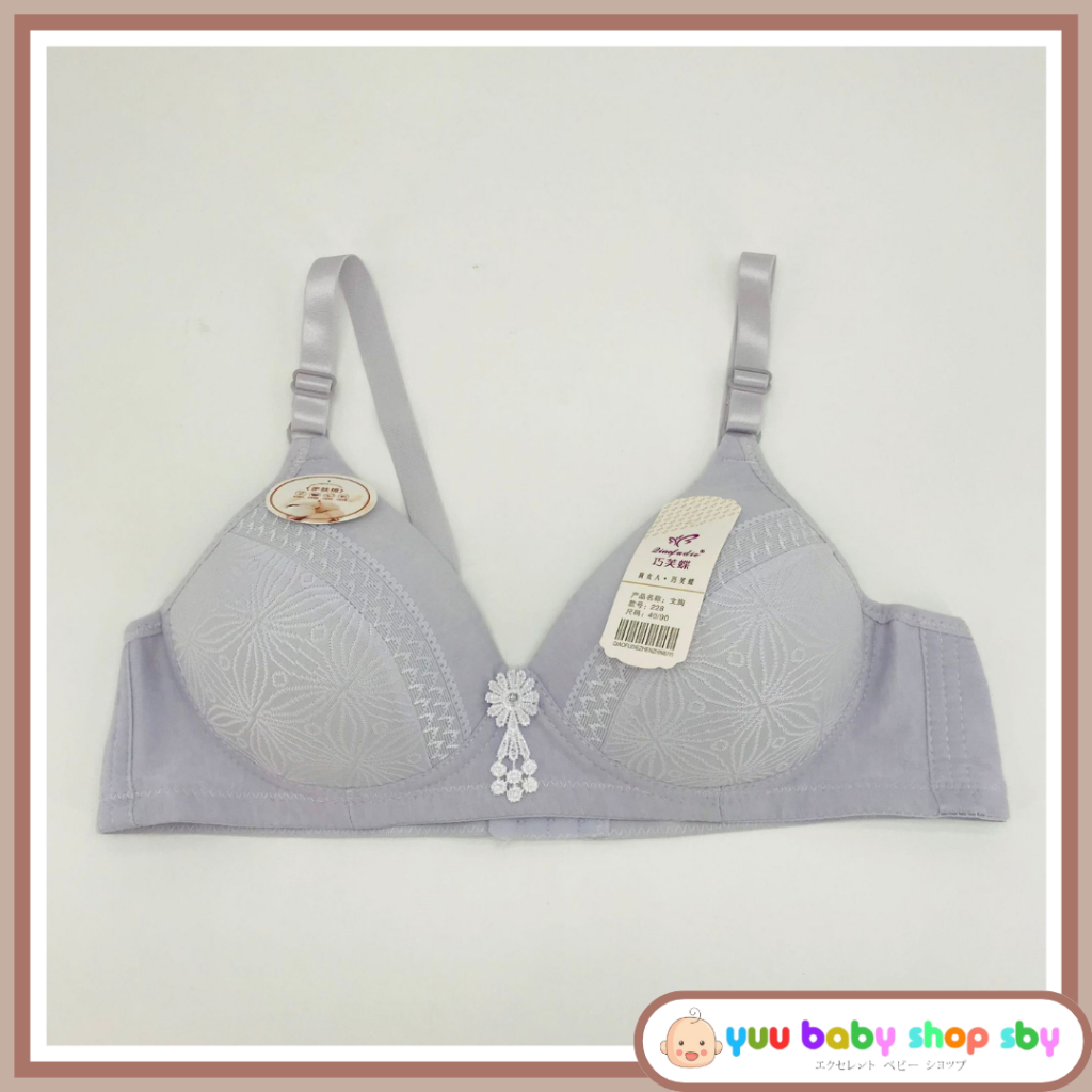 YBSS BH perempuan big size tanpa kawat bra sexy wanita jumbo pakaian dalam ukuran besar bahan busa t