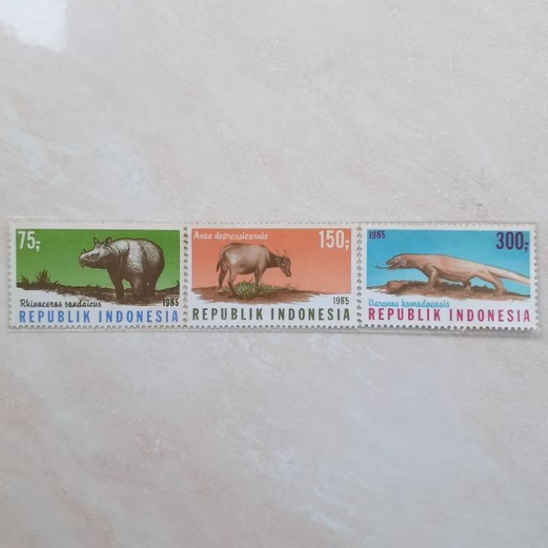 

(A) Perangko Indonesia Margasatwa Tahun 1985 set lengkap - 3pcs
