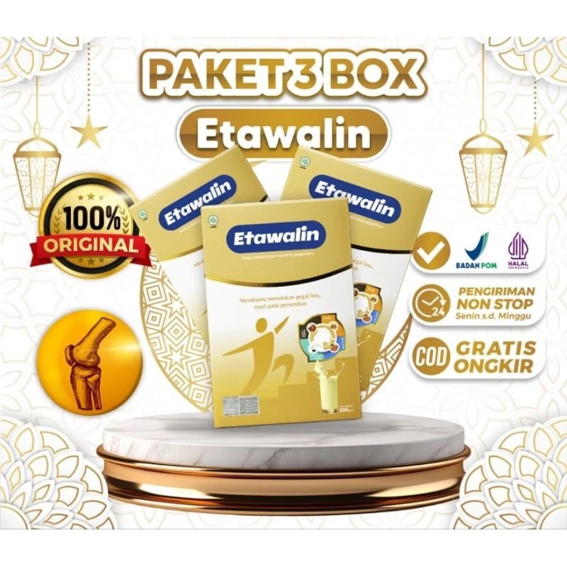 

PAKET RAMADHAN!!! Etawalin 3 Box - Susu Kambing Etawalin Asli Original Atasi Nyeri Sendi Dan Tulang