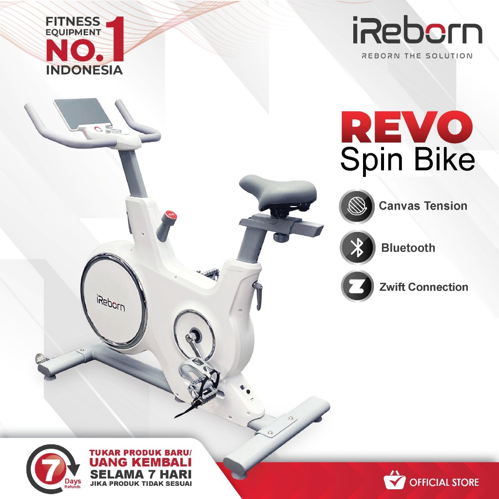 iReborn - Alat Fitness Sepeda Statis Spin Bike Revo (Official Shop)