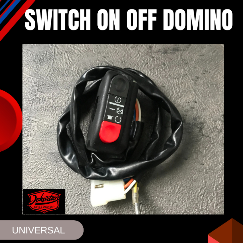 SWITCH ON OFF DOMINO UNIVERSAL | SAKLAR DOMINO MOTOR ORIGINAL  | HOLDER SWICTH  |SAKLAR KANAN