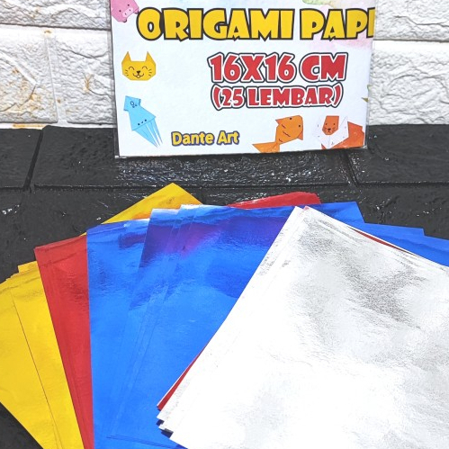 

Dante Express - Kertas Origami METALIK 1pak isi 25Lembar