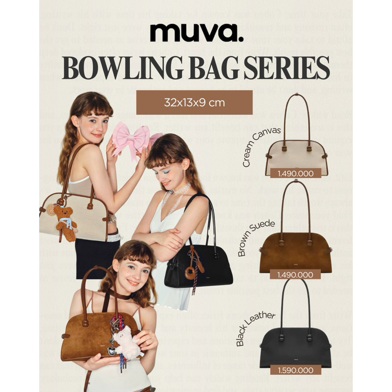 [FAST PO] MUVA BOWLING BAG | muva original 100% tas wanita tas selempanb