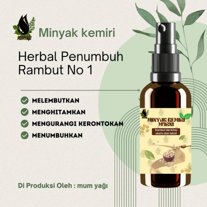 Minyak Kemiri Murni Spray Khas Aceh Original 100% Asli Penumbuh Rambut Cepat Penumbuh Alis