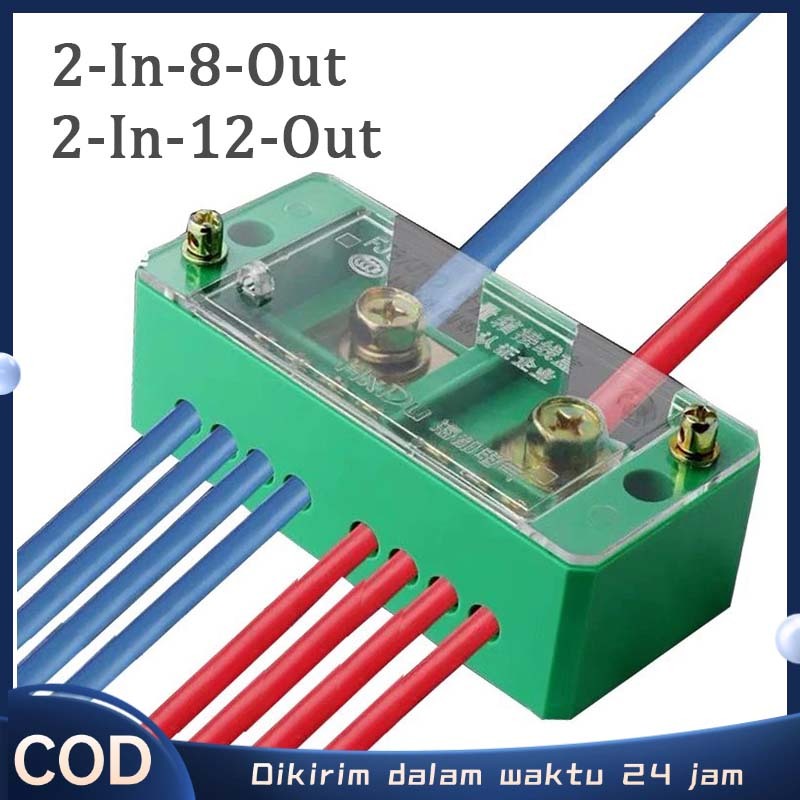 Terminal Box 2 In 8/12 Out Tempat Terminal Kabel Terminal Junction Box Kotak Terminal