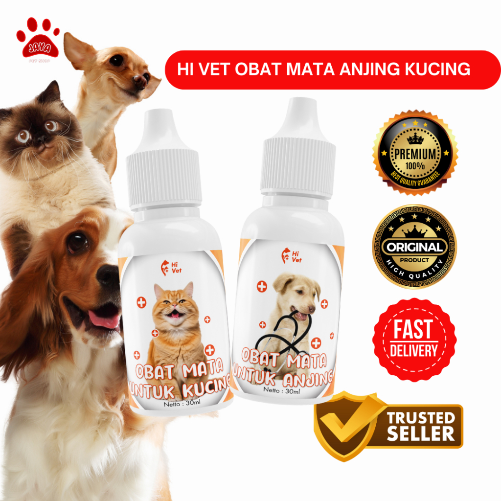 Hi Vet Tetes Mata Anabul 10 ml - Obat Tetes Mata  Kucing - Tetes Mata Kucing Belekan 10ML