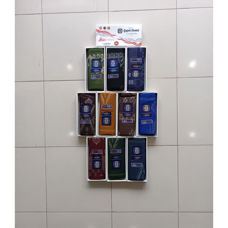 Sarung pria Dewasa cap Gajah Duduk Asia Kembang