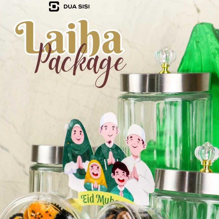 

Dua Sisi Laiha Package Eid Mubarak-Hampers Idul Fitri-Hampers Set Toples Kekinian-Parsel Hampers Idul Fitri-Parsel estetik 2025