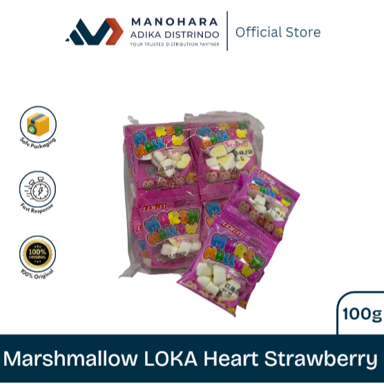 

LOKA MARSHMALLOW HEART STRAWBERRY