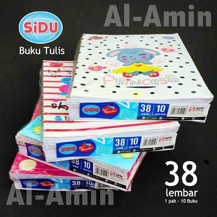 

BUKU TULIS SIDU ISI 38 Pcs