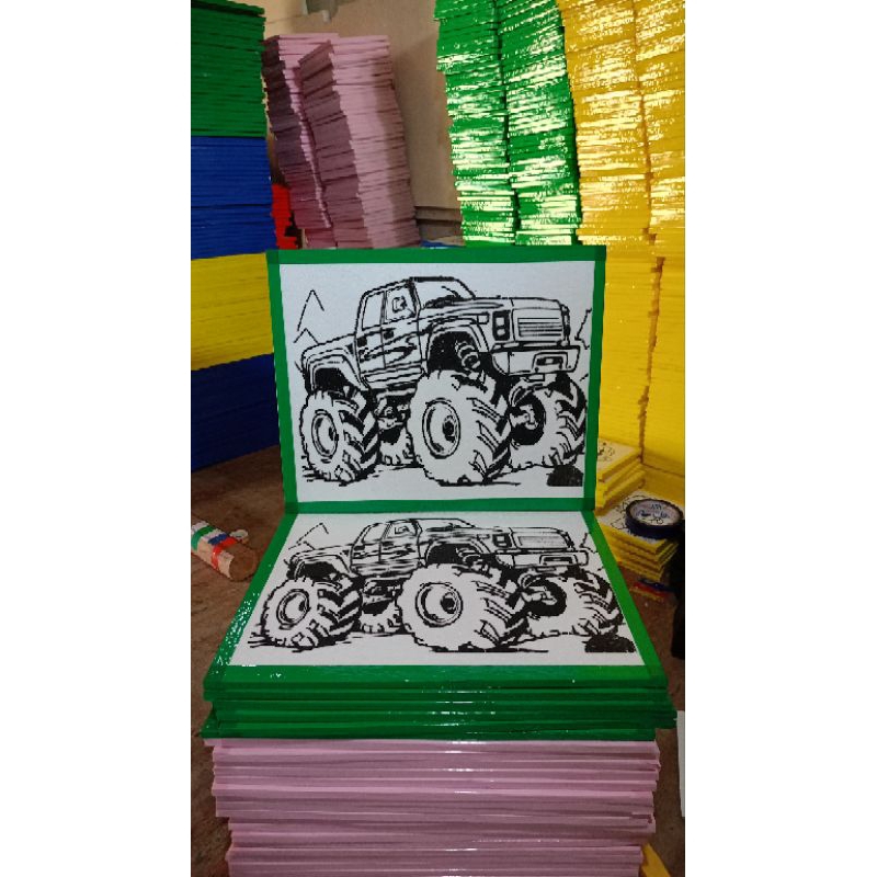 

sterefoam lukis uk 30cm x 40cm isi 20gambar