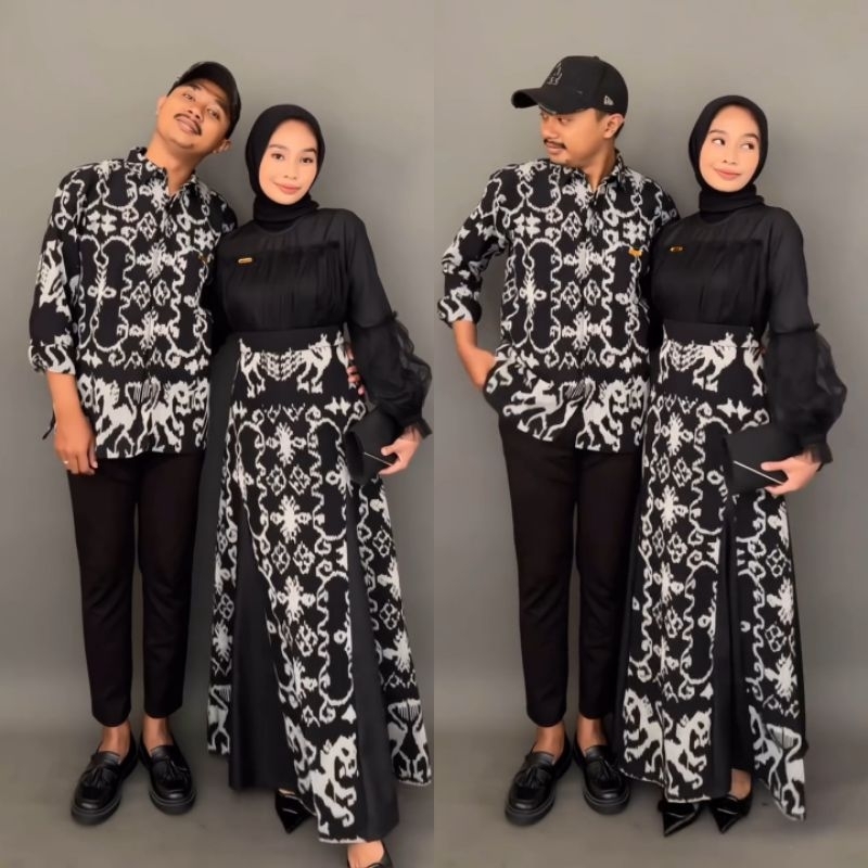 TENUN IKAT - RAISA DRESS TENUN - BAJU TENUN COUPLE