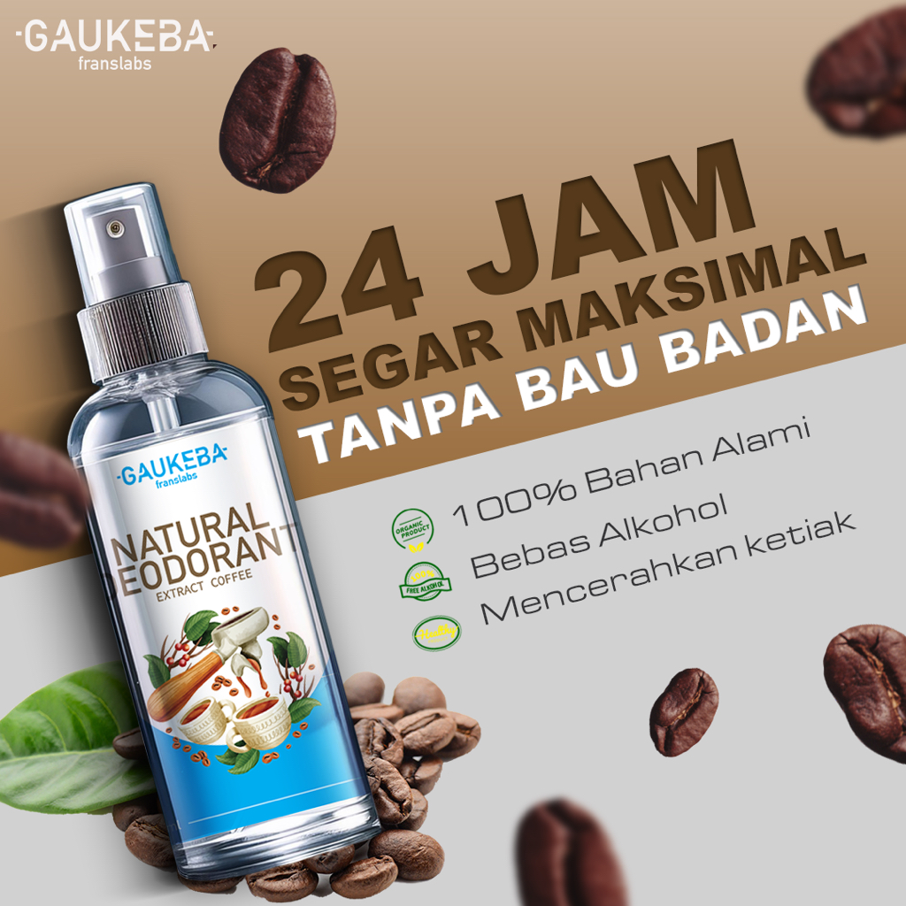 Deodorant Tawas Spray Wangi Kopi/ Deodorant Tawas Spray Aroma Coffe 100ml