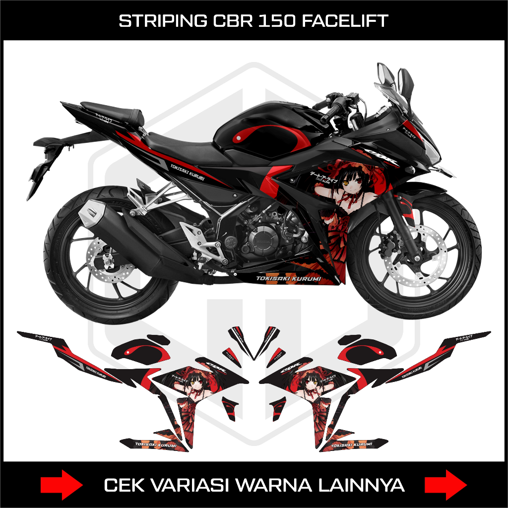 STRIPING CBR 150R FACELIFT / DECAL STIKER HONDA CBR 150 R K45N-K45G