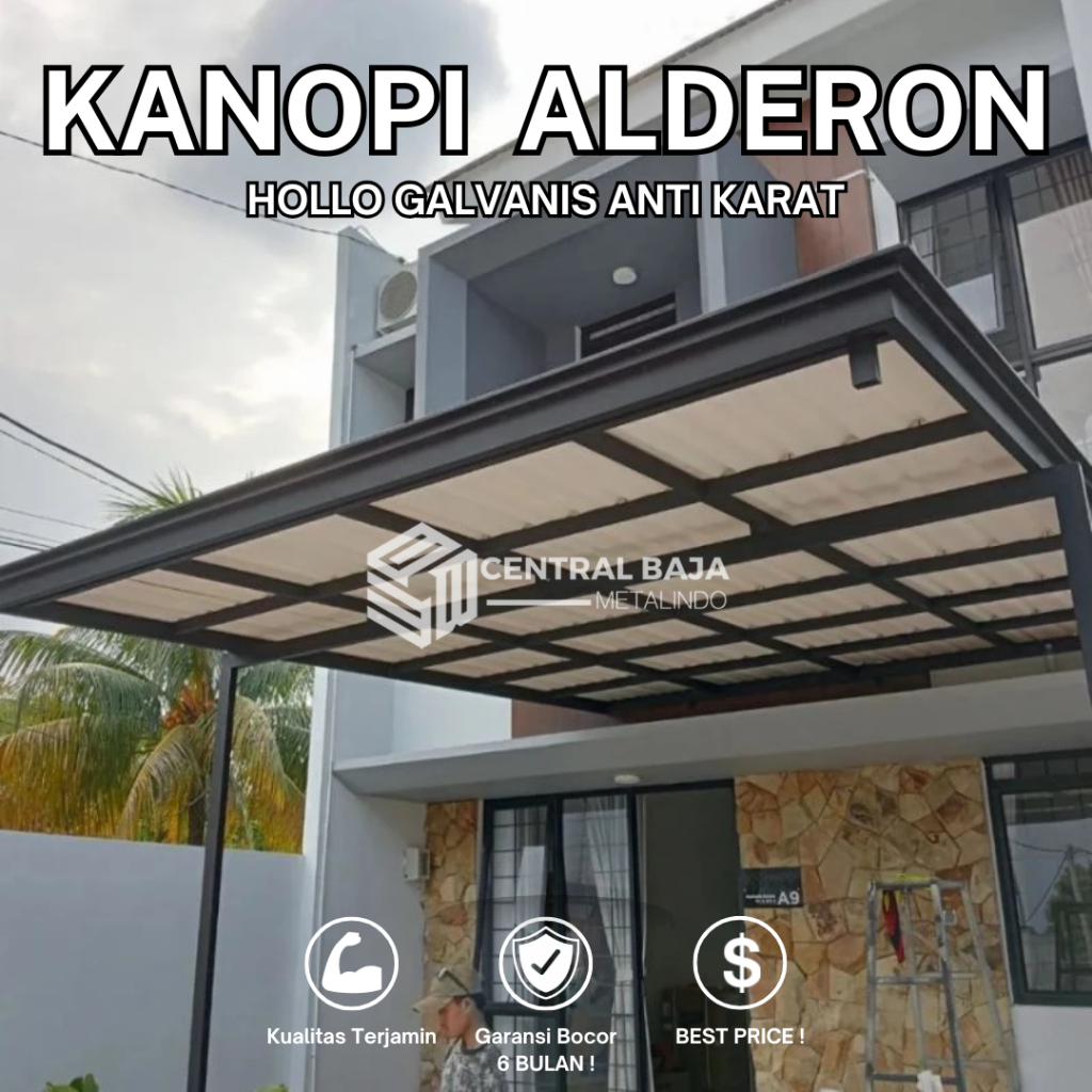 Kanopi Alderon Rumah Baja Ringan Bekasi Garansi