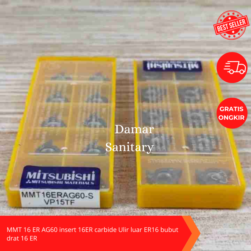 NEW INSERT DRAT LUAR 16ER AG60 INSERT ULIR ER16 INSERT DRAT MMT 16ER AG60 LD17