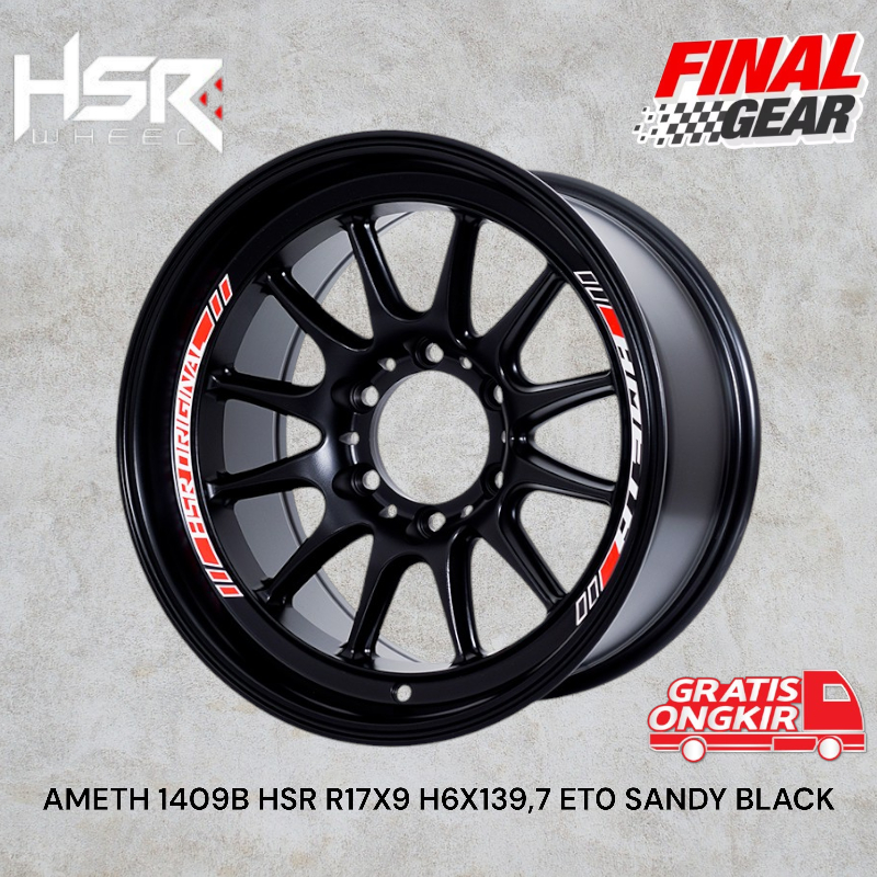 velg mobil pajero fortuner triton everest dll tipe hsr ameth ring 17 velg hsr wheel gratis ongkir